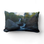 Alberta Falls at Sunrise at Rocky Mountains Lumbar Pillow