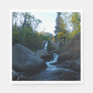 Alberta Falls at Sunrise at Rocky Mountains Napkins