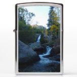 Alberta Falls at Sunrise at Rocky Mountains Zippo Lighter