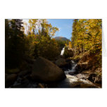 Alberta Falls in Autumn at Rocky Mountains