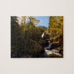 Alberta Falls in Autumn at Rocky Mountains Jigsaw Puzzle