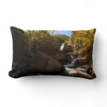 Alberta Falls in Autumn at Rocky Mountains Lumbar Pillow