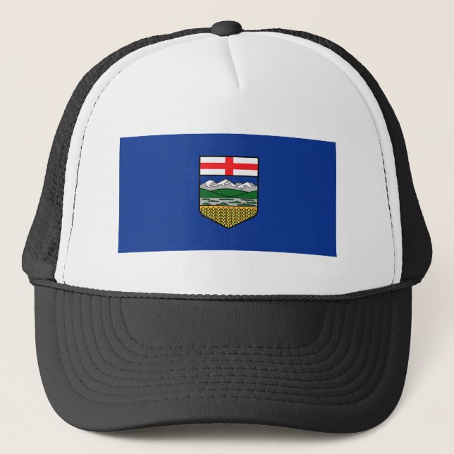 Alberta Flag Canada province symbol Trucker Hat (Front)