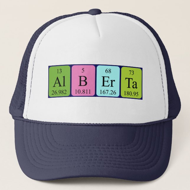 Alberta periodic table name hat (Front)