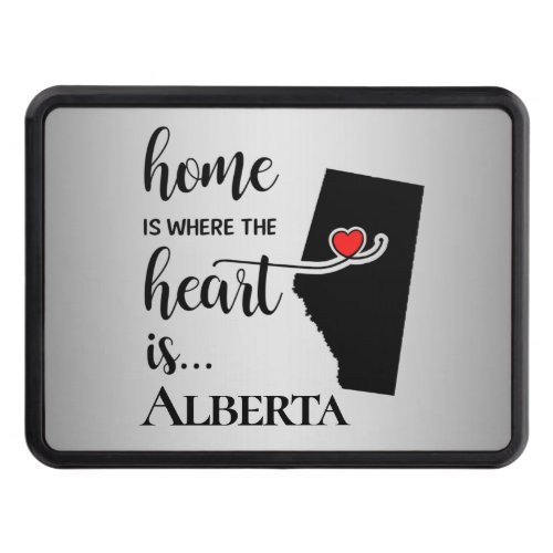 Alberta Province Home is Where Heart is Hitch Cover