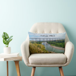 Alberta Railway Icon Lumbar Pillow
