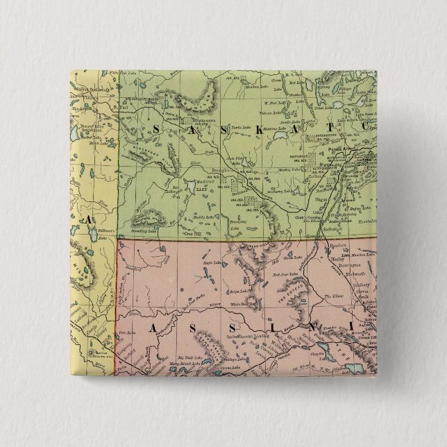 Alberta, Saskatchewan Button (Front)