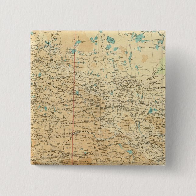 Alberta & Saskatchewan Pinback Button (Front)