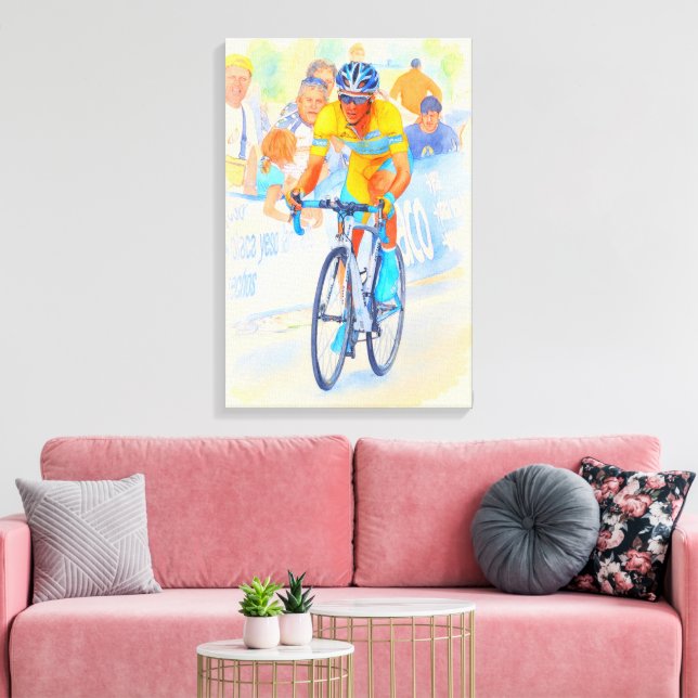 Alberto Contador Top of the Navacerrada Pass 2008  Canvas Print (Insitu(LivingRoom))