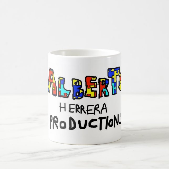 Alberto Herrera Productions Logo Coffee Mug (Center)