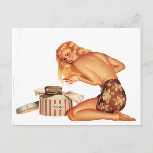 Alberto Vargas Vintage Pin up Postcard