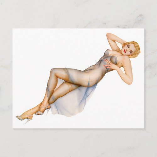 Alberto Vargas Vintage Pin up Postcard