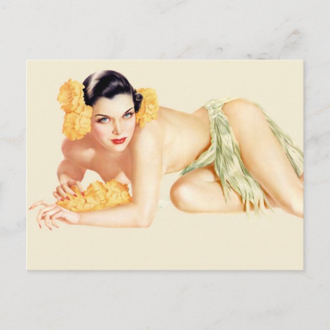 Alberto Vargas Vintage Pin up Postcard (Front)