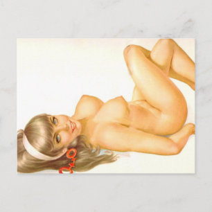 Alberto Vargas Vintage Pin up Postcard