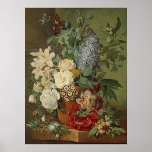 Albertus Jonas Brandt _ Flowers In A Vase Poster