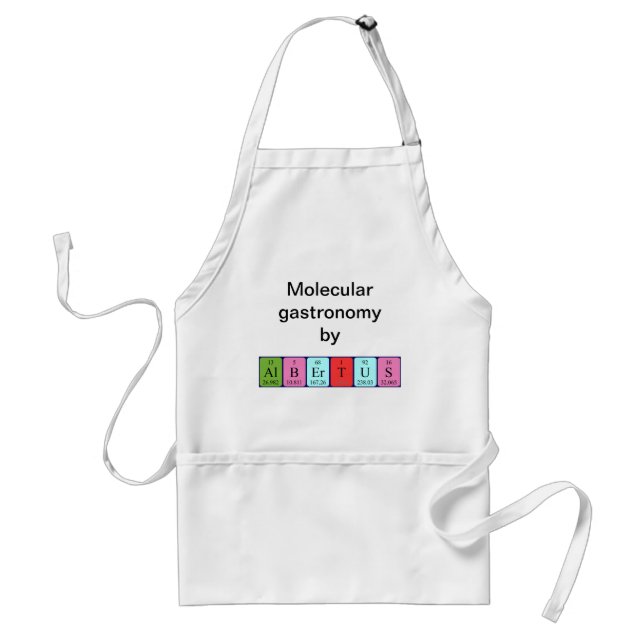 Albertus periodic table name apron (Front)
