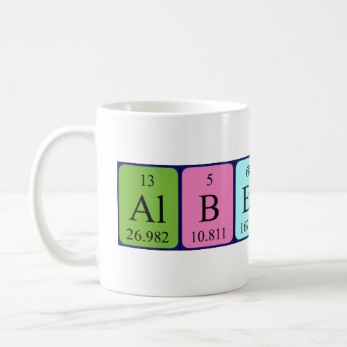 Albertus periodic table name mug