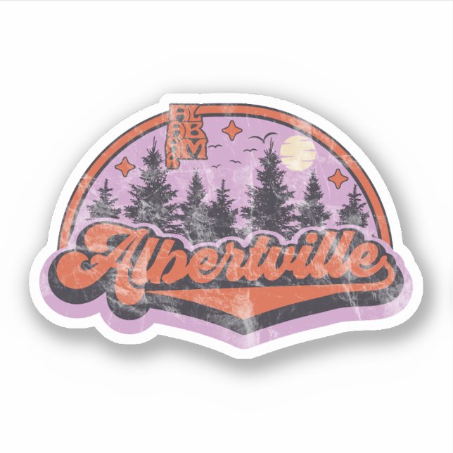 Albertville, Alabama Sticker (Front)