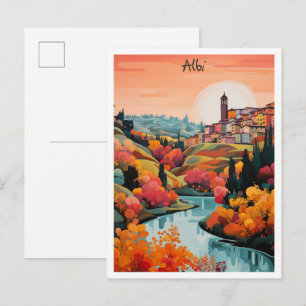 Albi France Travel City Aesthetic Postcard