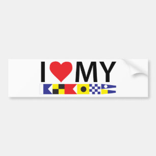Albin 25 I love car or boat bumpersticker Bumper Sticker