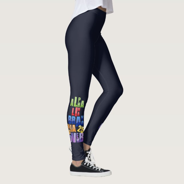 Albin 25 Phonetic Alphabet Leggings (Right)