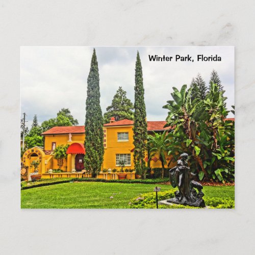 Albin Polasek Museum  Gardens Winter Park FL Postcard