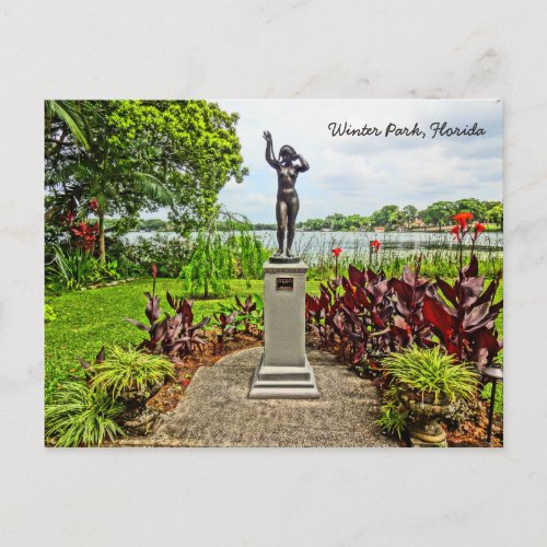 Albin Polasek Sculpture Gardens Winter Park FL Postcard