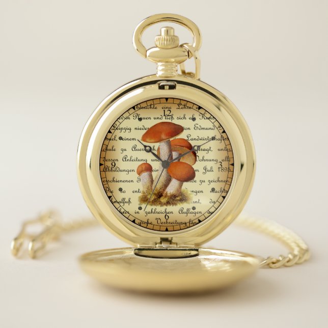 Albin Schmalfuß~Espenrotkappe1~ Mushrooms ~ Pocket Watch (Inside)