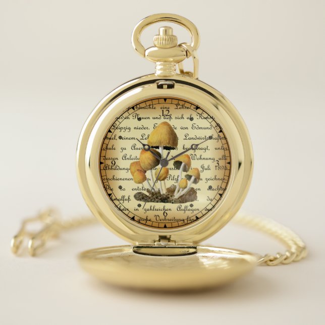 Albin Schmalfuß ~ Glimmertintling-1~ Mushrooms ~ Pocket Watch (Inside)