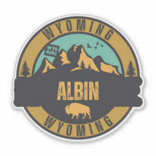 Albin, Wyoming Sticker