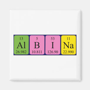Albina periodic table name magnet