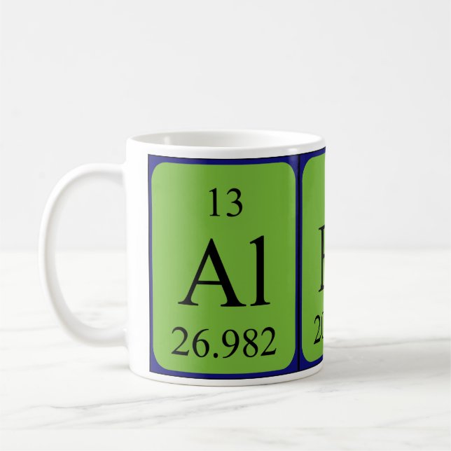 Albina periodic table name mug (Left)