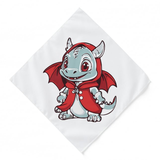 Albino Dragon in Red Bandana (Front)