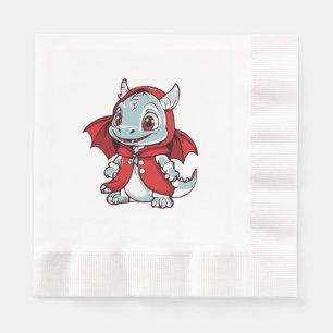 Albino Dragon in Red Napkins