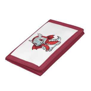 Albino Dragon in Red Tri-fold Wallet