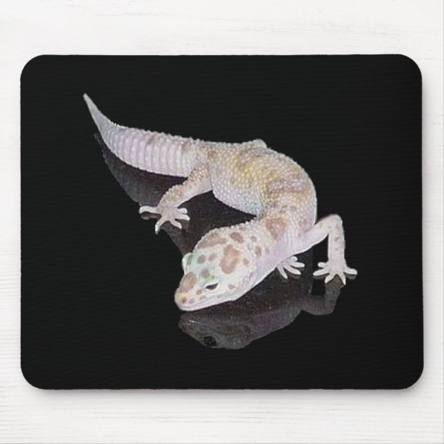 ALBINO ENIGMA LEOPARD GECKO MOUSEPAD (Front)