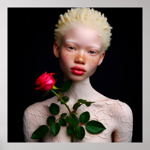 Albino Girl Poster 