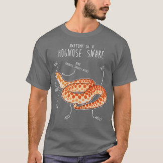 Albino Hognose Snake Anatomy T-Shirt