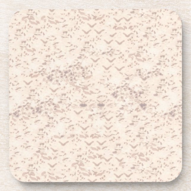 Albino Snake Skin Coaster (Front)
