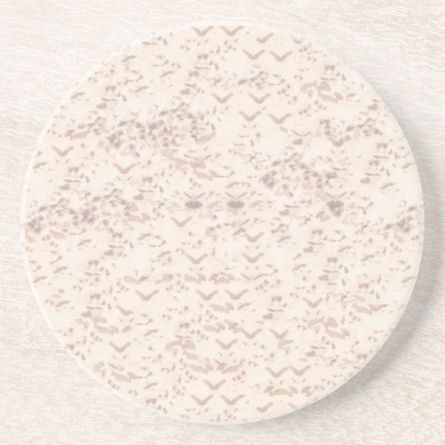 Albino Snake Skin Sandstone Coaster (Front)