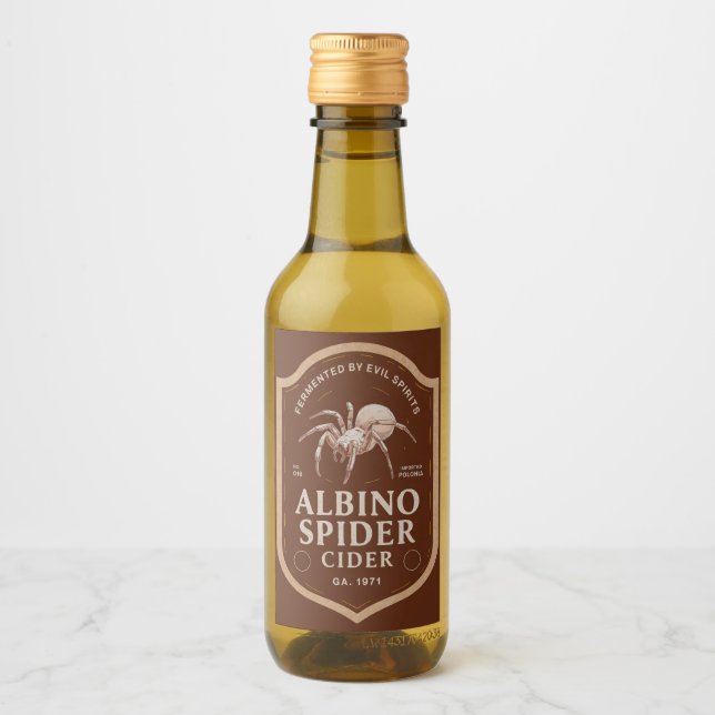 Albino Spider Cider Wine Label (Front)