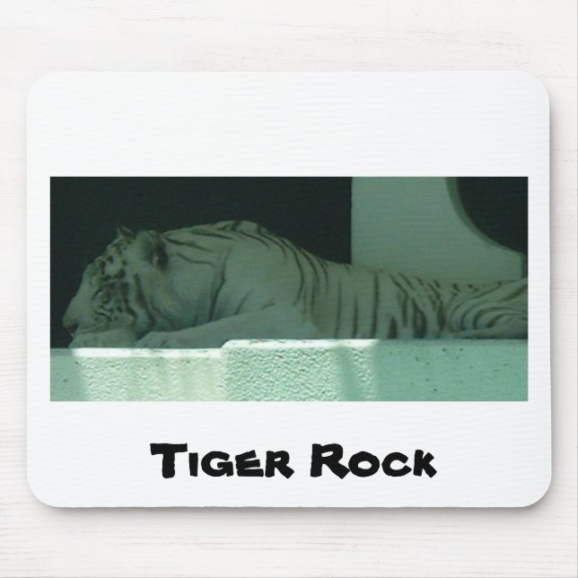 Albino Tiger Mouse Pad (Front)