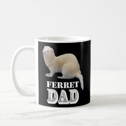 Albino White Ferret Dad Ferrets Pet Coffee Mug