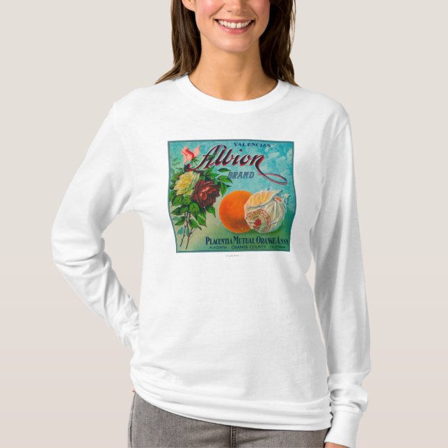 Albion Brand Citrus Crate Label T-Shirt (Front)
