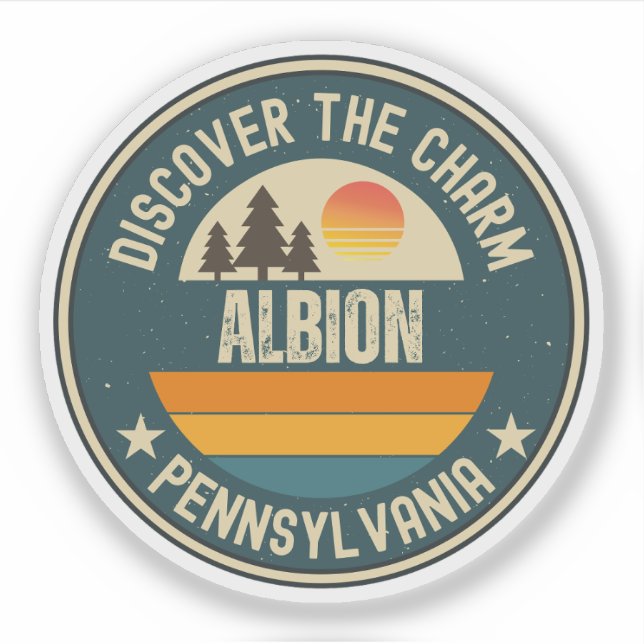 Albion, Pennsylvania Sticker (Front)