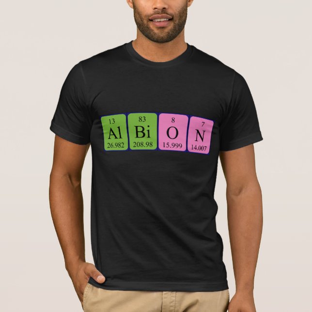 Albion periodic table name shirt (Front)
