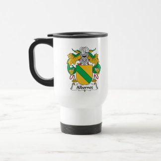 Albornoz Family Crest Travel Mug