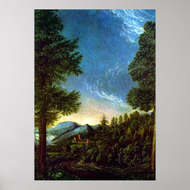 Albrecht Altdorfer Danube landscape Regensburg Poster (Front)
