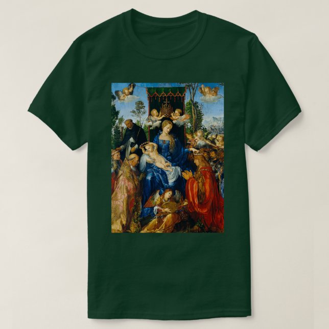 Albrecht Drer quotFeast of Rose Garlandsquot T-Shirt (Design Front)