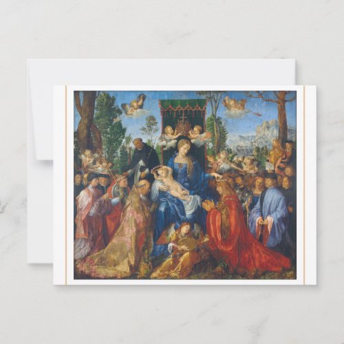 Albrecht Drer 1506 Feast of the Rosary Postcard